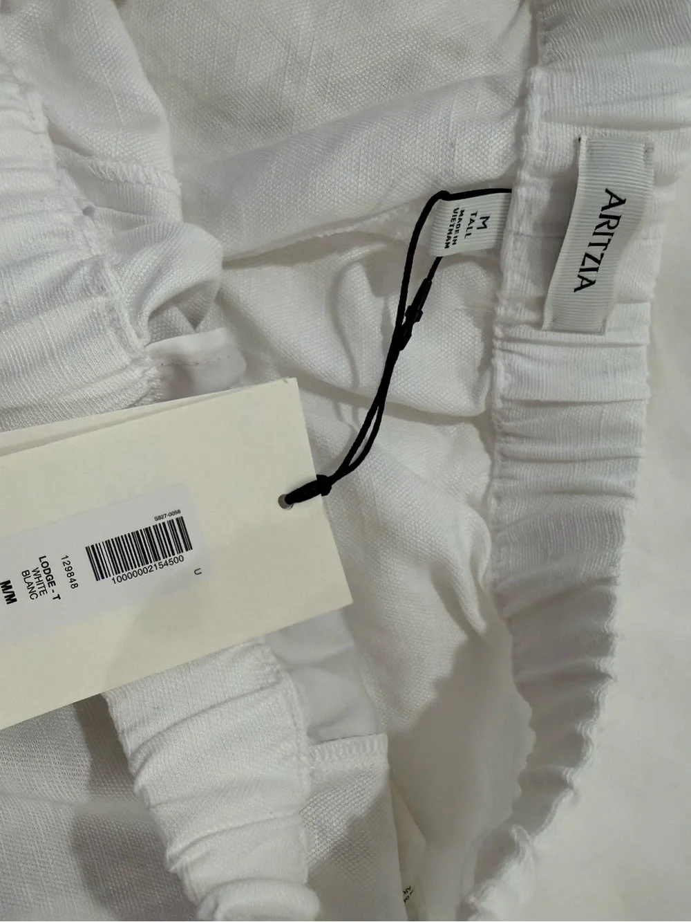 Aritzia White Womens Linen Pants